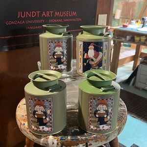 Holiday containers.  Great for cookies or candy for holiday gifts.